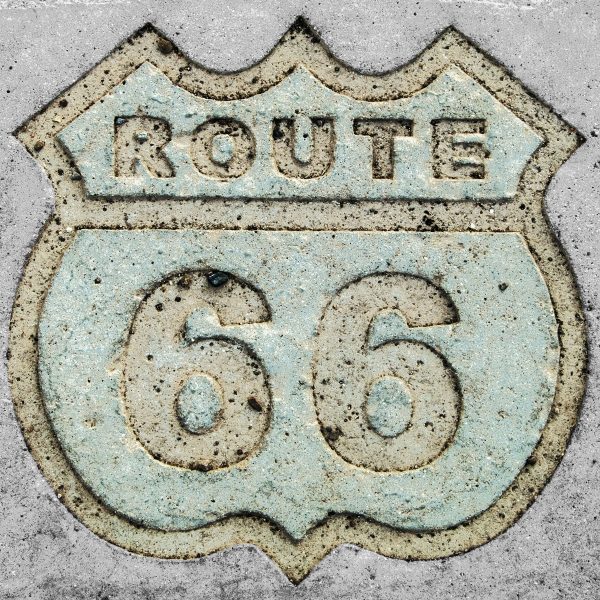 Route 66, Glasbild Quadratisch Rabatt – Bild 5